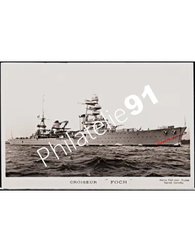 Carte postale - Croiseur -FOCH- - Flotte française 39/45