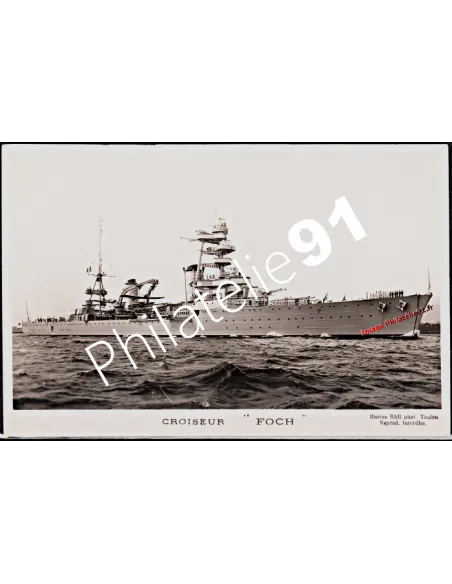 Carte postale - Croiseur -FOCH- - Flotte française 39/45