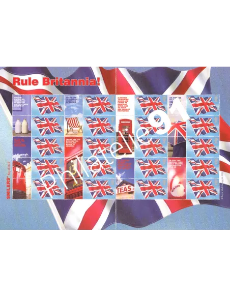 Grande-Bretagne, Feuille n° 2281a, perso, timbre Europe