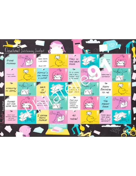 Grande-Bretagne, Feuille n° 2518, perso, timbre Europe