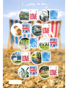 Grande-Bretagne, Demi-Feuille n° 2685b, perso, timbre Europe