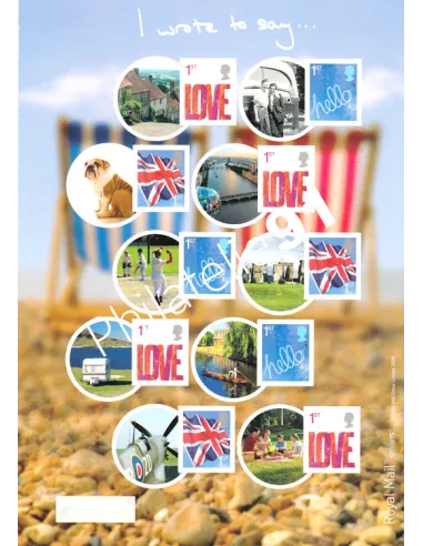 Grande-Bretagne, Demi-Feuille n° 2685b, perso, timbre Europe