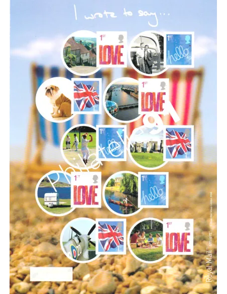 Grande-Bretagne, Demi-Feuille n° 2685b, perso, timbre Europe