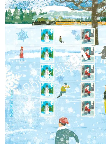 Grande-Bretagne, Demi-Feuille n° 2811a, perso, timbre Europe