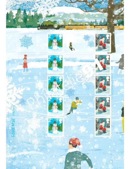 Grande-Bretagne, Demi-Feuille n° 2811a, perso, timbre Europe