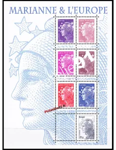 Timbres de France - Bloc Marianne & l'Europe n° 4614 à 4620