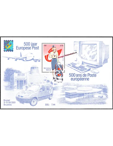 Timbres neufs de Belgique - BF n° 87 - Belgica 2001