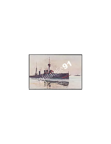 Carte postale - Croiseur -H.M.S. INDOMITABLE- - Flotte anglaise