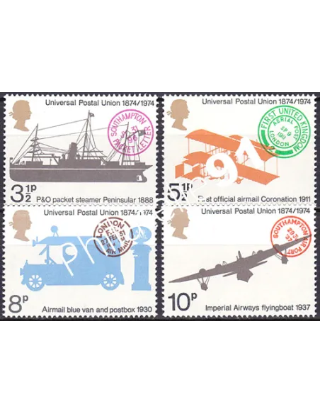 Grande-Bretagne, n° 725 à 728, collection timbre Europe