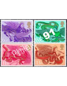 Grande-Bretagne, n° 770 à 773, collection timbre Europe