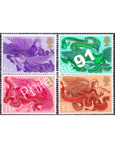 Grande-Bretagne, n° 770 à 773, collection timbre Europe