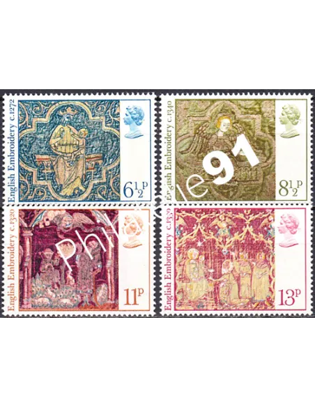 Grande-Bretagne, n° 813 à 816, collection timbre Europe