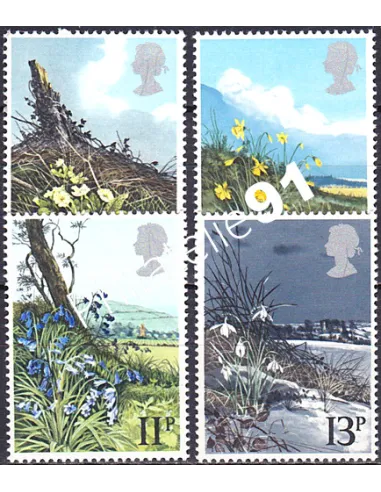 Grande-Bretagne, n° 884 à 887, collection timbre Europe