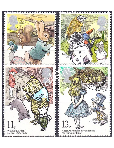 Grande-Bretagne, n° 896 à 899, collection timbre Europe