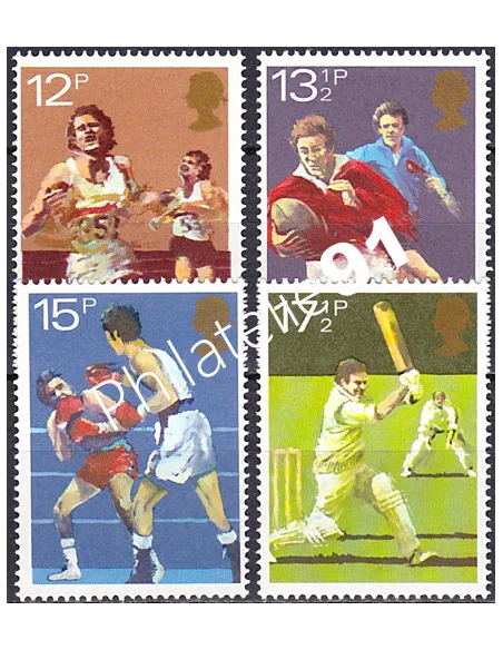 Grande-Bretagne, n° 955 à 958, collection timbre Europe
