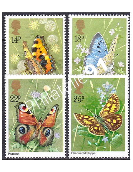 Grande-Bretagne, n° 992 à 995, collection timbre Europe