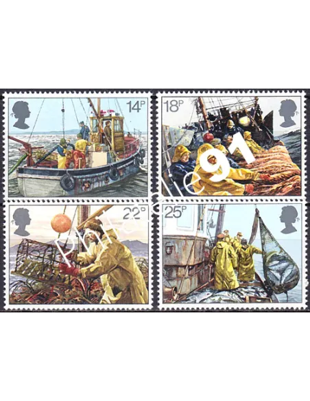 Grande-Bretagne, n° 1007 à 1010, collection timbre Europe