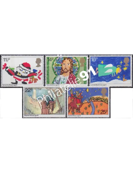 Grande-Bretagne, n° 1011 à 1015, collection timbre Europe