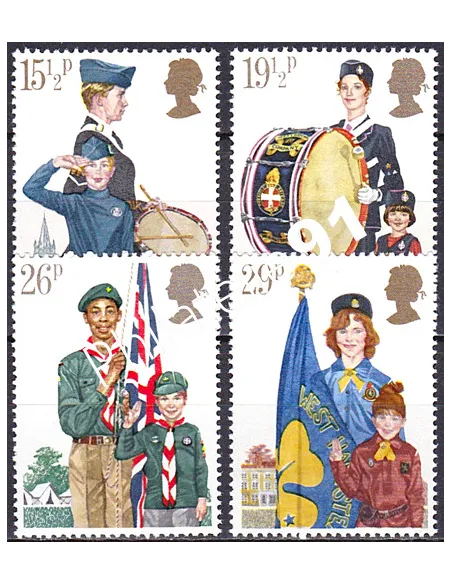 Grande-Bretagne, n° 1039 à 1042, collection timbre Europe