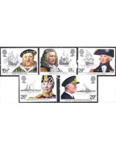 Grande-Bretagne, n° 1047 à 1051, collection timbre Europe