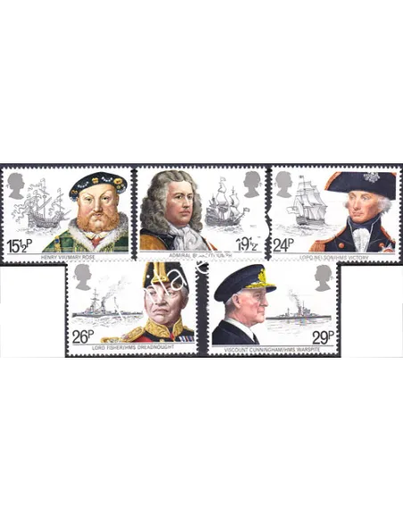 Grande-Bretagne, n° 1047 à 1051, collection timbre Europe