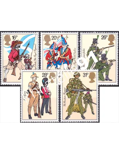 Grande-Bretagne, n° 1094 à 1098, collection timbre Europe