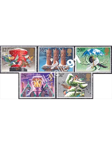 Grande-Bretagne, n° 1108 à 1112, collection timbre Europe