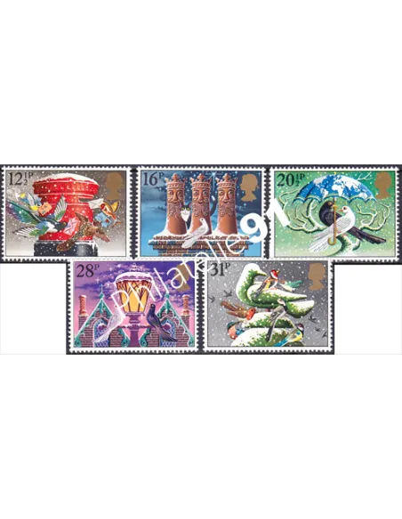 Grande-Bretagne, n° 1108 à 1112, collection timbre Europe