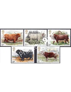 Grande-Bretagne, n° 1117 à 1121, collection timbre Europe