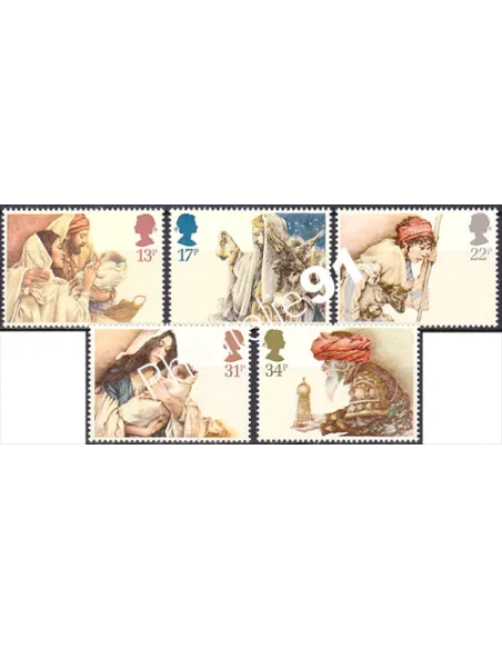 Grande-Bretagne, n° 1163 à 1167, collection timbre Europe
