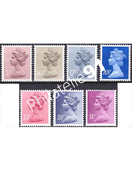 Grande-Bretagne, n° 1075 à 1081, collection timbre Europe