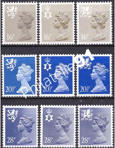 Grande-Bretagne, n° 1082 à 1090, collection timbre Europe