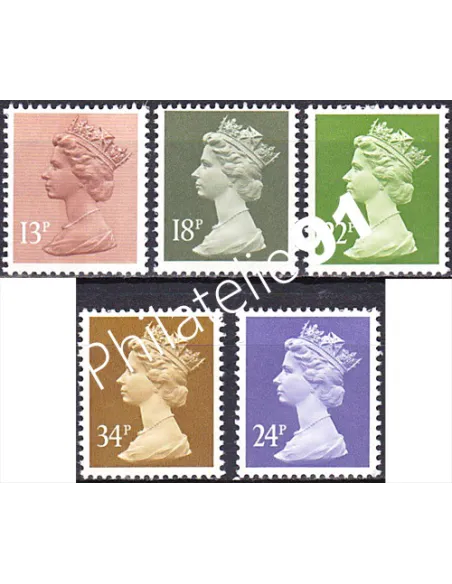 Grande-Bretagne, n° 1140 à 1144, collection timbre Europe