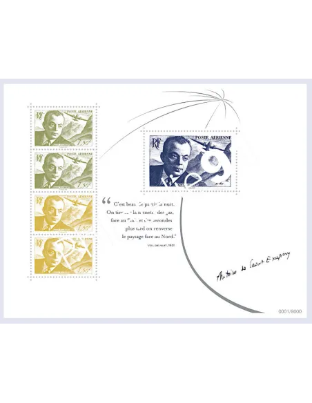 PA n°   89 à 91 - F89  1er tirage-  Émission spéciale Antoine de St-Exupéry - salon 2022 - Numéroté de 1 à 8000