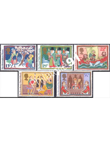 Grande-Bretagne, n° 1247 à 1251, collection timbre Europe