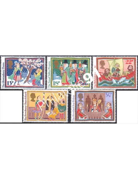 Grande-Bretagne, n° 1247 à 1251, collection timbre Europe