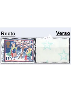 Grande-Bretagne, n° 1247a, étoiles bleues, collection timbre Europe