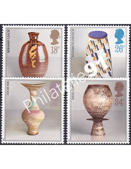 Grande-Bretagne, n° 1284 à 1287, collection timbre Europe