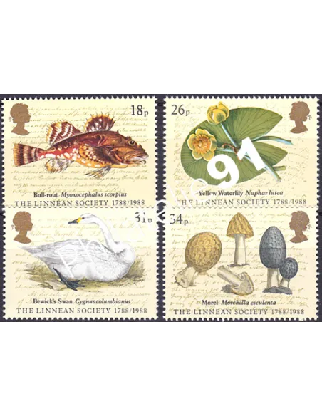 Grande-Bretagne, n° 1293 à 1296, collection timbre Europe