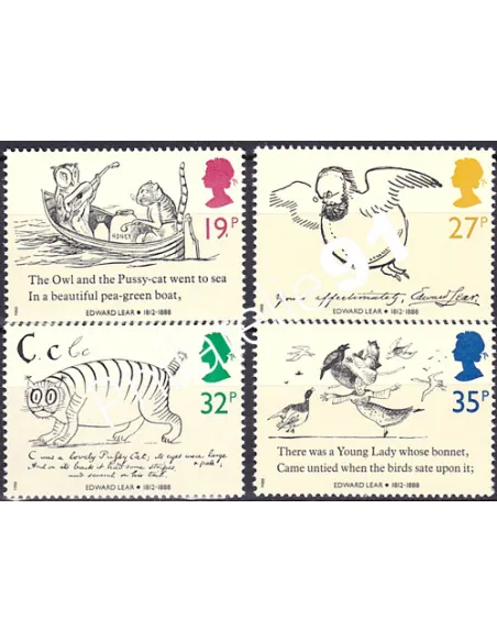 Grande-Bretagne, n° 1336 à 1339, collection timbre Europe