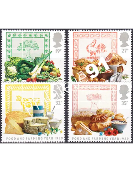 Grande-Bretagne, n° 1372 à 1375, collection timbre Europe