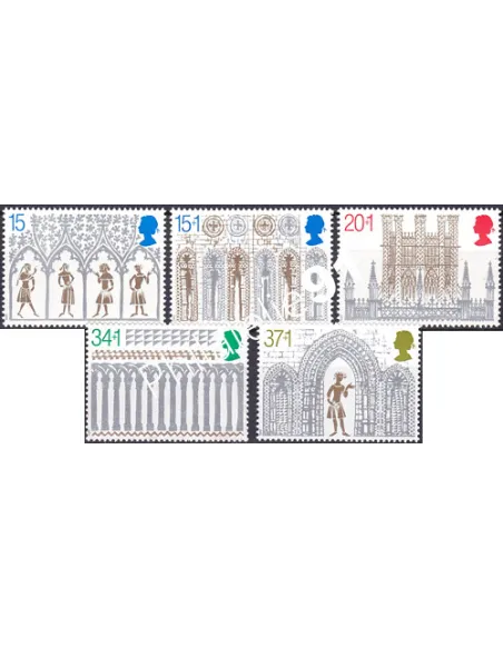Grande-Bretagne, n° 1415 à 1419, collection timbre Europe