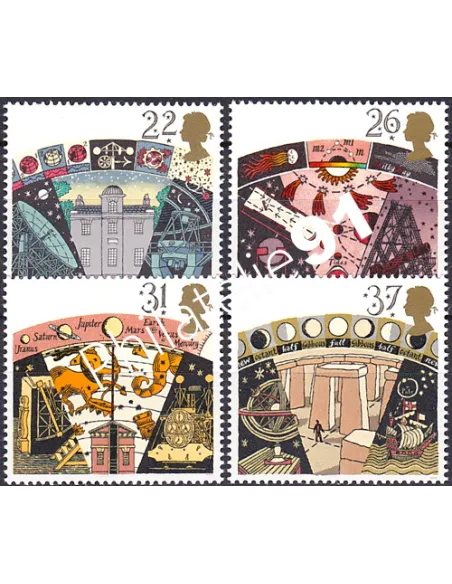 Grande-Bretagne, n° 1490 à 1493, collection timbre Europe