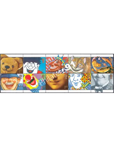 Grande-Bretagne, n° 1533 à 1542, Bande, collection timbre Europe