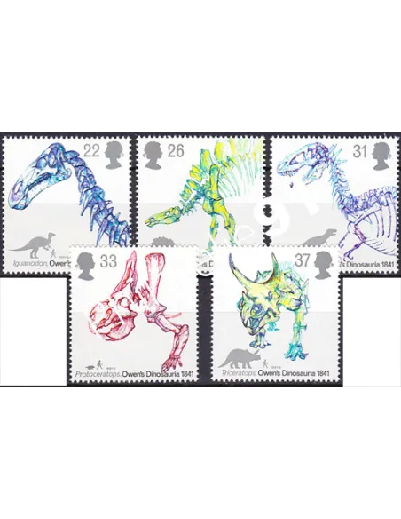 Grande-Bretagne, n° 1556 à 1560, collection timbre Europe