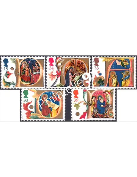 Grande-Bretagne, n° 1574 à 1578, collection timbre Europe