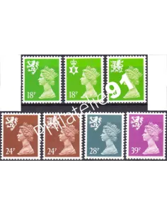 Grande-Bretagne, n° 1579a à 1588a, de carnet, collection timbre Europe