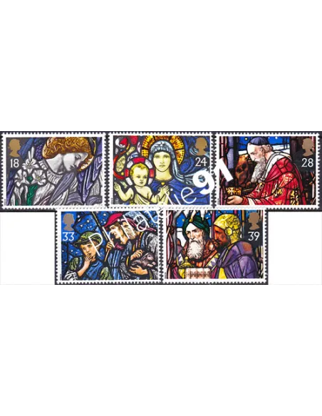Grande-Bretagne, n° 1640 à 1644, collection timbre Europe
