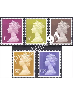 Grande-Bretagne, n° 1948 à 1952 collection timbre Europe