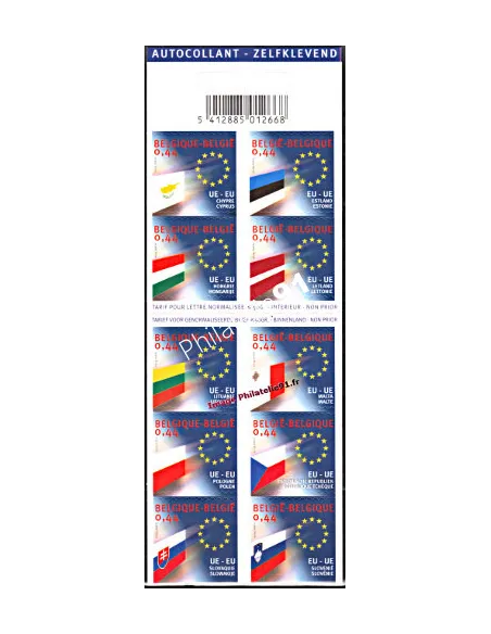 Carnet de Timbres neufs de Belgique n° 3280Thématique Drapeaux.